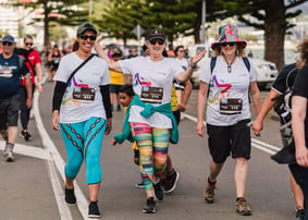 Three round the bay walkers